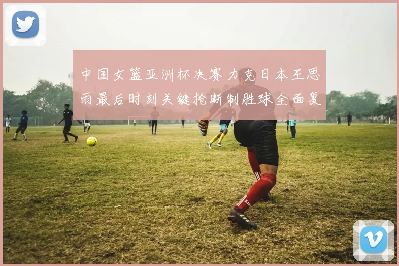中国女篮亚洲杯决赛力克日本王思雨最后时刻关键抢断制胜球全面复盘